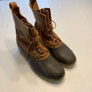 LL Bean Duck Hunting Boots Men’s No Size Tags Measurements In Photos Large Boots